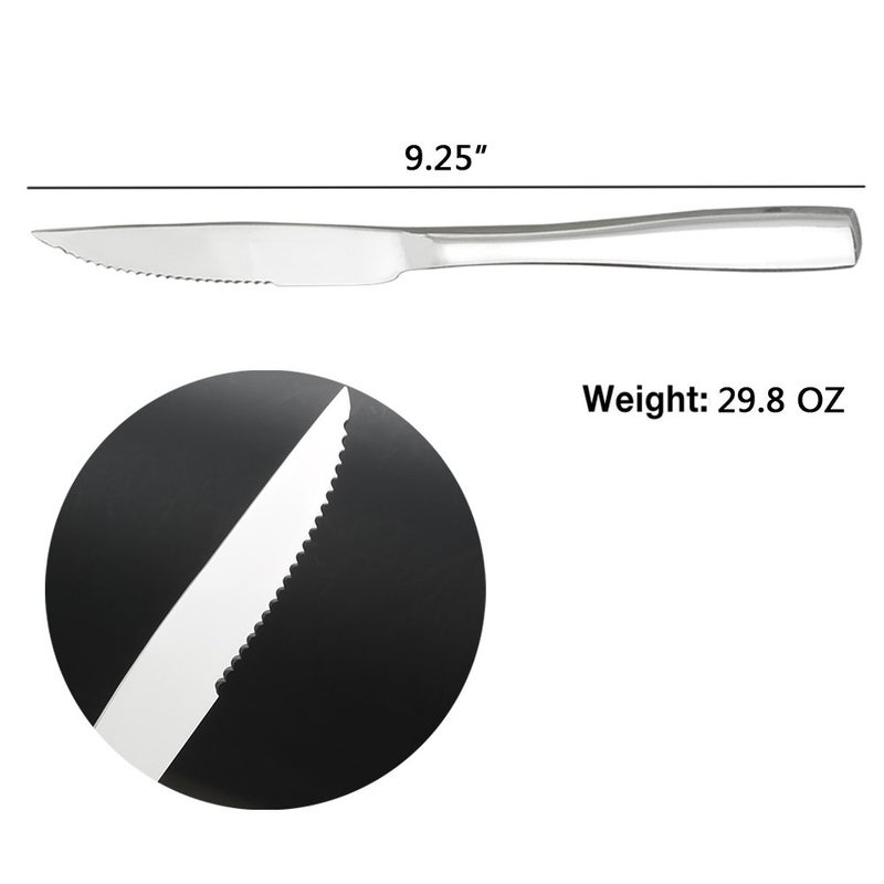 Hommp 8-Piece Stainless Steel Steak Knives for Chefs Commercial Kitchen - Image 2